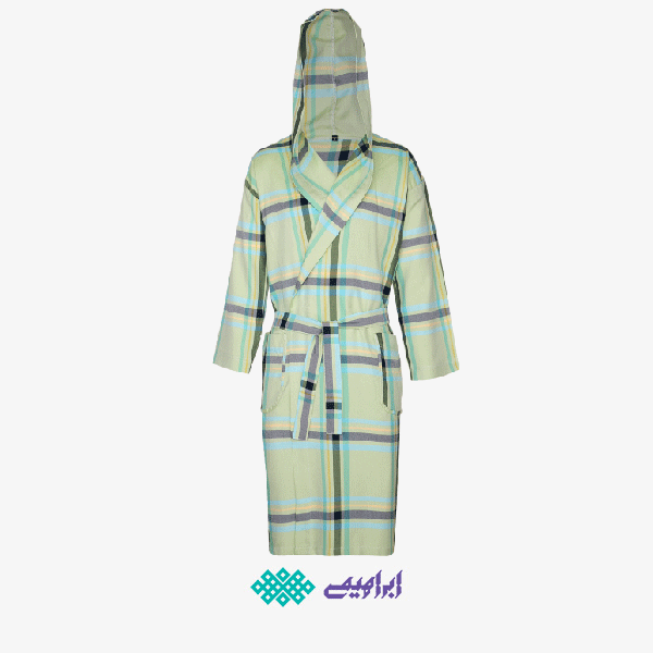 حوله تن پوش برند ابراهیمی سایز ایکس لارج (XL) طرح چهارخانه سبز