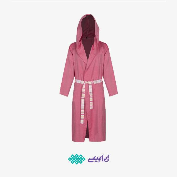 حوله تن پوش برند ابراهیمی سایز ایکس لارج (XL) طرح ساده زرشکی