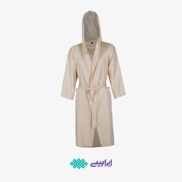 حوله تن پوش برند ابراهیمی سایز لارج (L) طرح ساده نسکافه ای