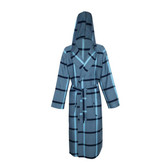 حوله تن پوش برند ابراهیمی سایز ایکس لارج (XL) طرح چهارخانه تیره آبی