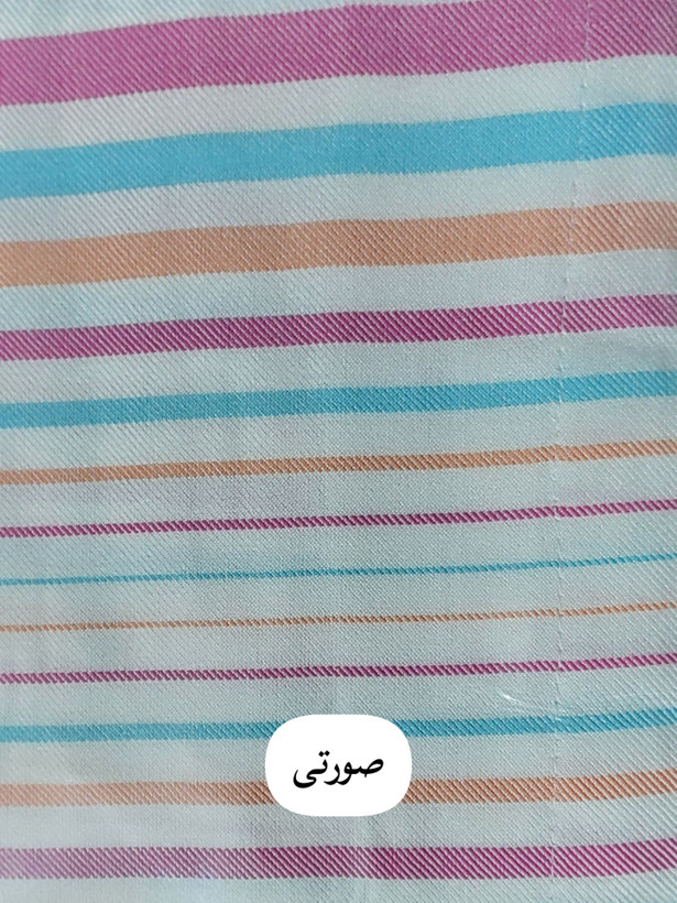 حوله تن پوش برند ابراهیمی سایز ایکس لارج (XL) طرح راه راه صورتی