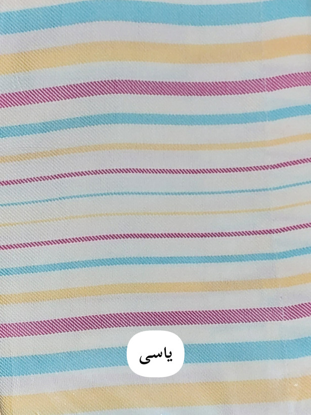 حوله تن پوش برند ابراهیمی سایز مدیوم (M) طرح راه راه یاسی