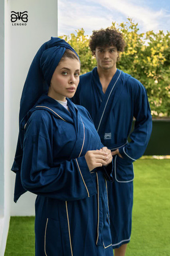 سرویس حوله پالتویی سه تیکه لنوکو سایز لارج (L)