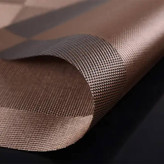 زیربشقابی مت رستوران pvc ابعاد 30 در 45 رنگ قهوه ای تک عددی