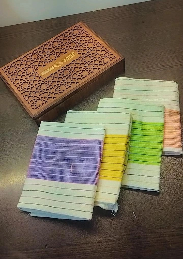 دستمال یزدی ابراهیمی سایز 45 در 45 بسته 4 عددی