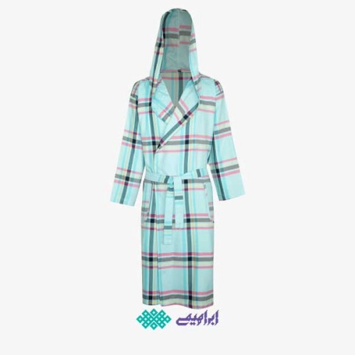 حوله تن پوش یزدی سایز دو ایکس لارج (XXL) برند ابراهیمی چهارخونه زمینه روشن